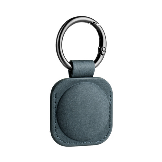 Leather Airtag Keychain Holder Protective Cover