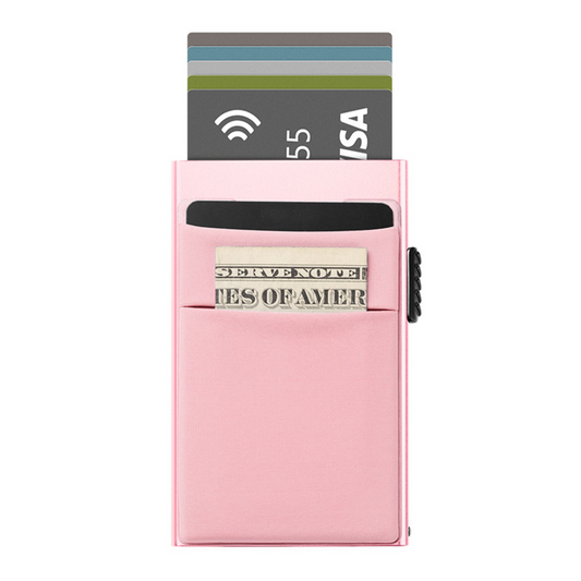 Ultra-Sleek RFID Aluminum Pop-Up Wallet for Men and Women